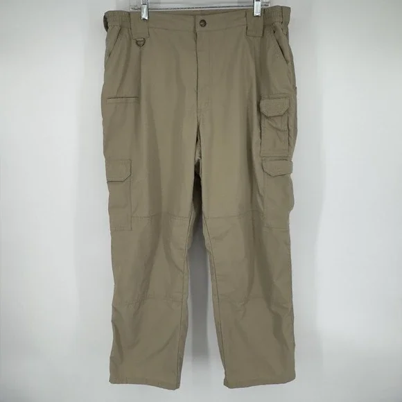 5.11 Tactical Cargo Pants Mens 40x30 Khaki Ripstop Utility Workwear‎ Gorpcore