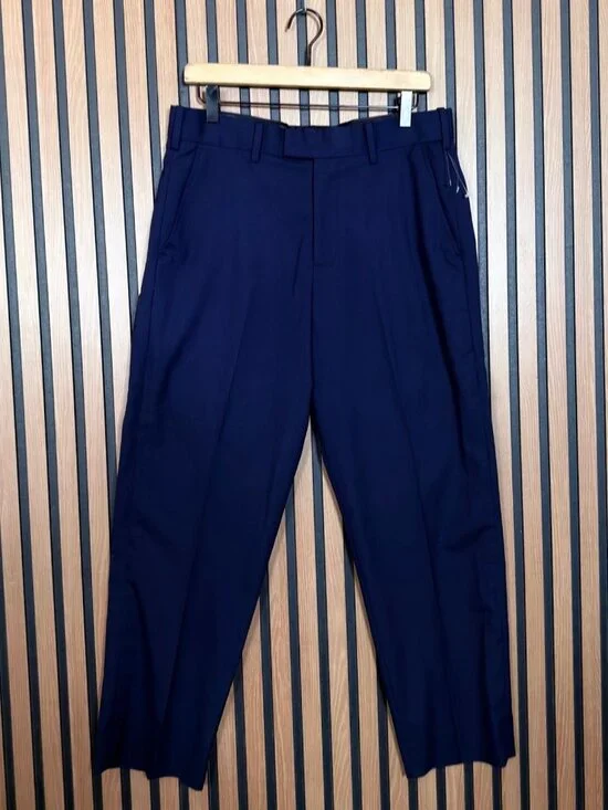 Abercrombie & Fitch Dress Pants 32 x 30 Mens Blue Navy Flat Front Trousers