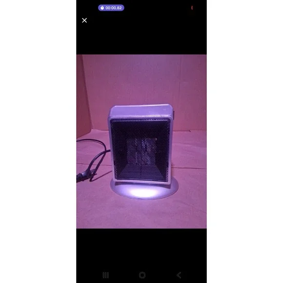 Small Electric Space Heater – Compact PTC Ceramic Desk Heater, Tested & Working