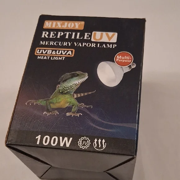 NWT MixJoy Reptile 100W UV Mercury Vapor Lamp