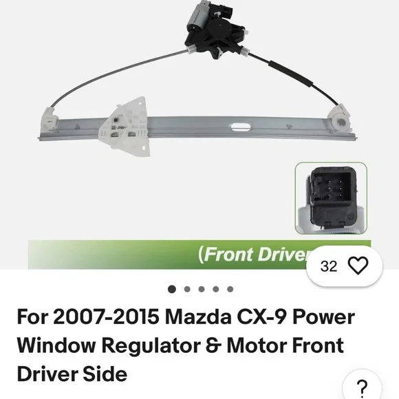 Mazda CX-9 Window regulator