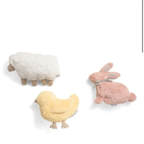 Cupcakes and cashmere set of 3 down alternative faux Easter Decor pillows 🐣🐑🐰