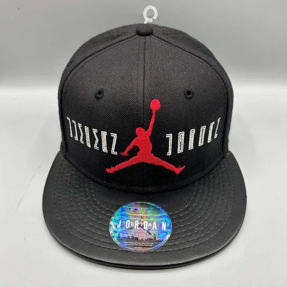 Air Jordan True J11 Hat Men 7 Black Embroidered Jumpman Fitted Cap