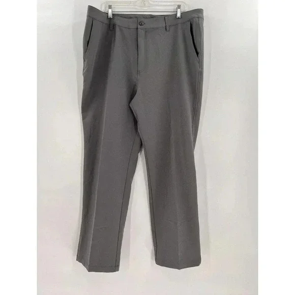 Chase54 Dress Pants Men's Size 38X30 GRAY Slash Pocket Flat Front Casual NEW TAG