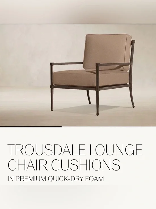 Trousdale Outdoor Lounge Chair Cushions in Mochaccino