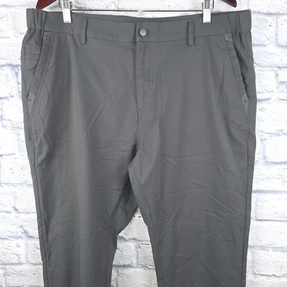 Jack Archer Men Jetsetter Pants Charcoal Gray Performance Tech Chino Size 38X29