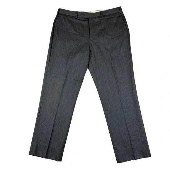 Brooks Brothers Dress Pants Mens 38x30 (Fit 36.5x30) Gray Madison Wool EUC