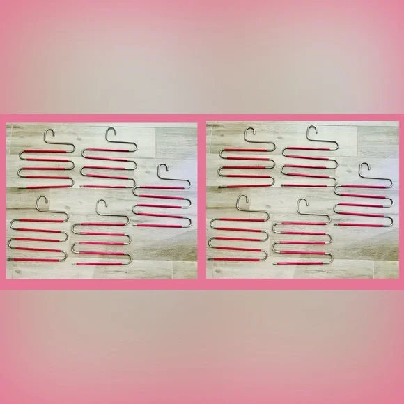 ⭐️3/$27⭐️ Bundle of 10 Pink Multi-Layer Hangers