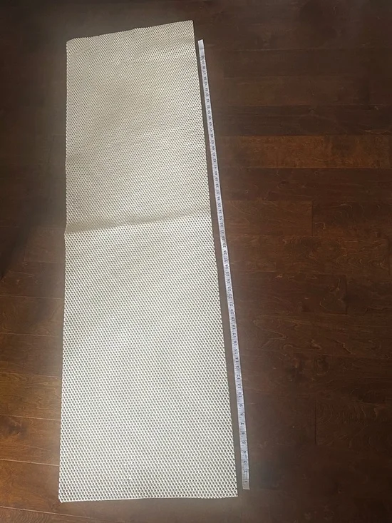 67” x 20” Cream Anti-Slip Runner Rug Pad