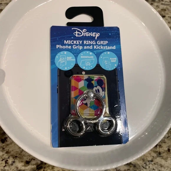Disney Accessories | Disney Mickey Ring Phone Grip And Kickstand