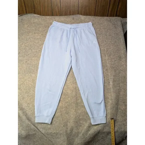 Jordan Sweatpants Men XXL Light Blue Standard Fit Fleece Pants Joggers Comfort