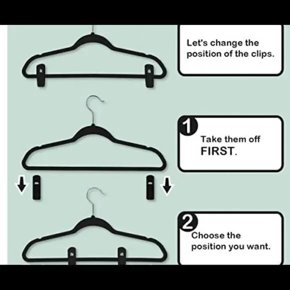 20 piece velvet hanger clips. I have ONE remaining box