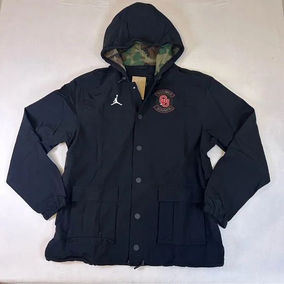 NWT Jordan Brand Oklahoma Sooners Military Appreciation Jacket‎ XL Black 2025