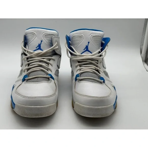 Jordan Flight Club 91 White Photo Blue Wolf Grey 555475-104 Mens 9.5 Sneaker