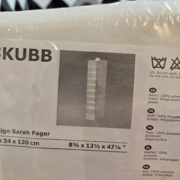 IKEA SKUBB White Hanging Storage Organizer