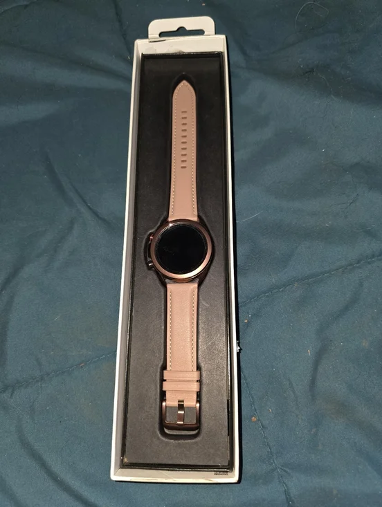 New, Rose Gold Samsung Smartwatch3 with Blush Leather Band