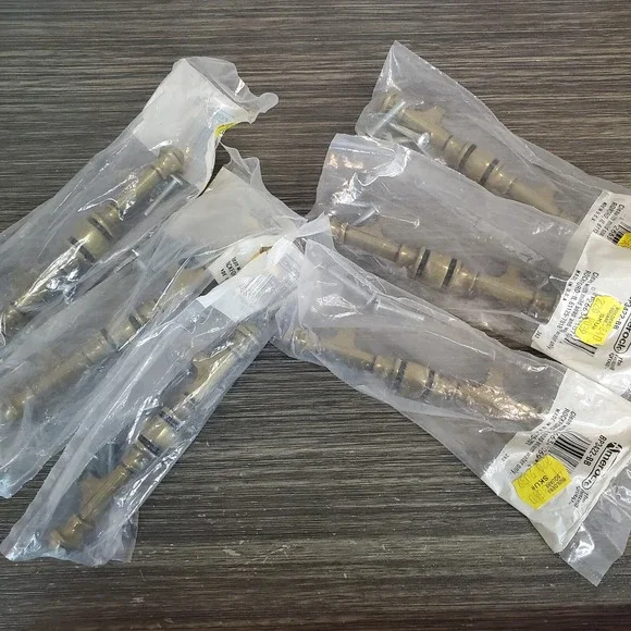 NOS Lot Of 6 Vintage Amerock Brass Door Drawer BP342-BB Handle Pulls