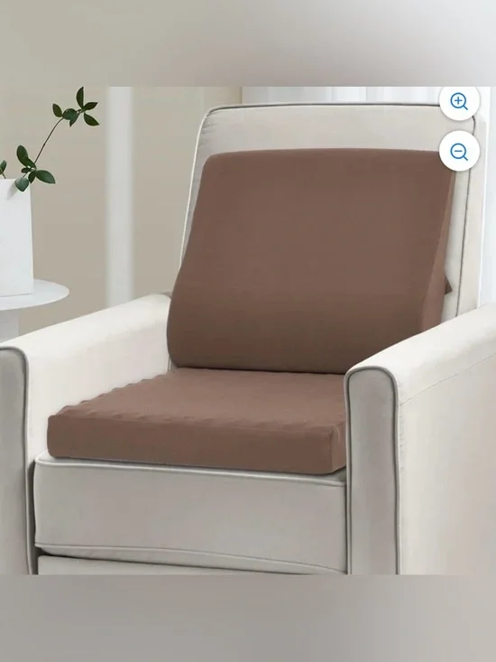 Memory Foam Recliner Cushion Pillow Set Lumbar & Seat Support 2PCS New No Cover