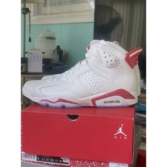 Nike Jordan 6 Retro Red‎ Oreo Sz12 DS W/box (CT8529-162)