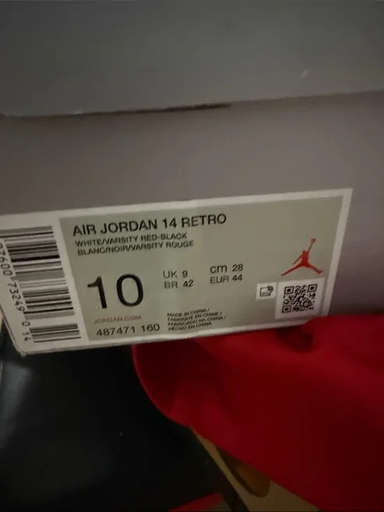 Jordan Air Jordan 14 Retro White/Varsity Red/Black