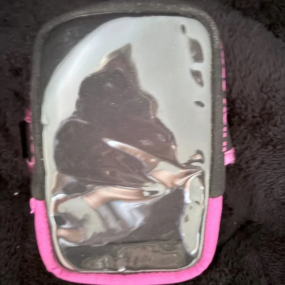 Universal Pink & Black Touchscreen Phone Armband Case