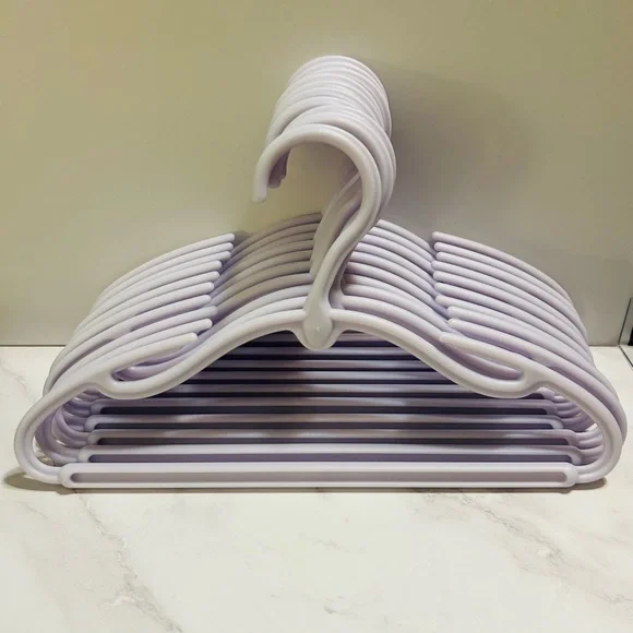 Lot of 10 Baby/Toddler Clothes Hangers in Lavender