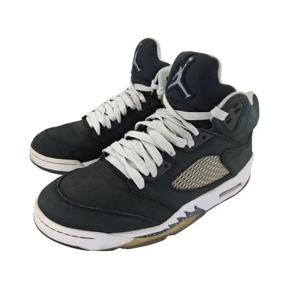 Jordan Air Jordan 5 Retro Shoes Mens Size 11 Black Oreo Sneakers 136027-035
