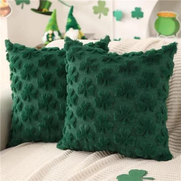 St Patricks Day Pillow Covers 18x18 inch Set of 2 St Patricks Day
