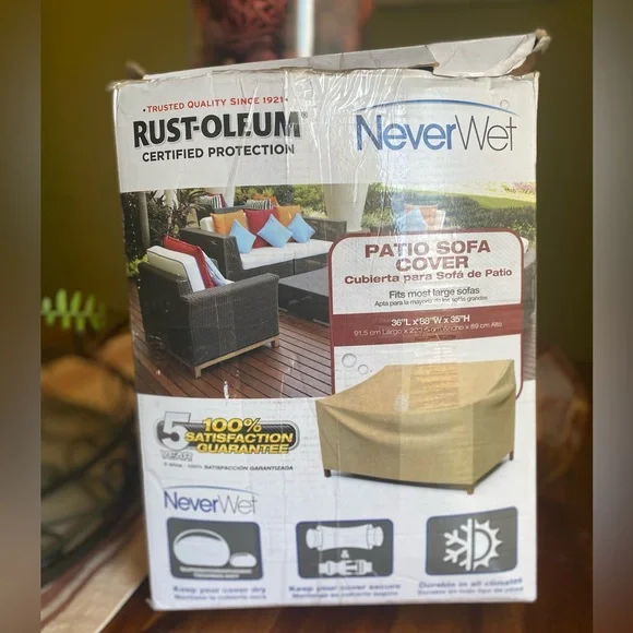Nib Rustoleum Never Wet Large Patio Sofa Cover