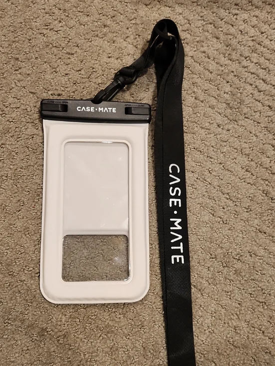 NEW Case-Mate Waterproof Phone Pouch with Black Lanyard