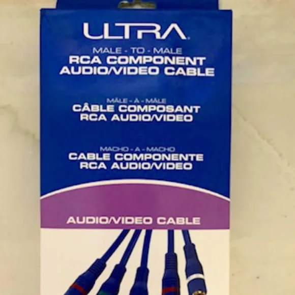 ULTRA - Male to Male RCA Component Audio/Video Cable 9FT.