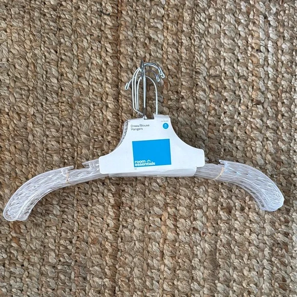 Room Essentials Clear Plastic Hanger Bundle of 24