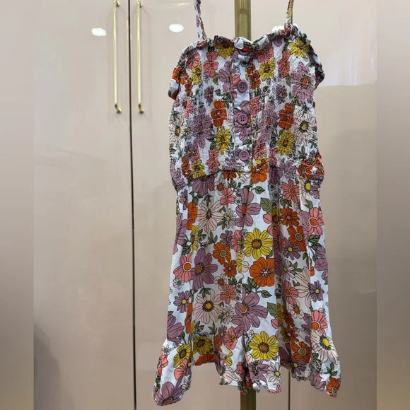 art class Floral Kids One Piece - Multicolor