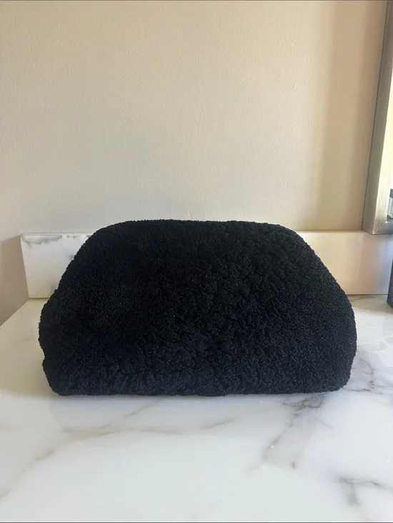 St. Agni Black Sherpa Clutch Bag