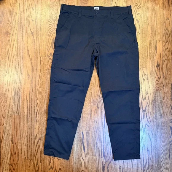 Lee Workwear Carpenter Pants‎ Utility Pockets 42x32 Black Baggy Workwear