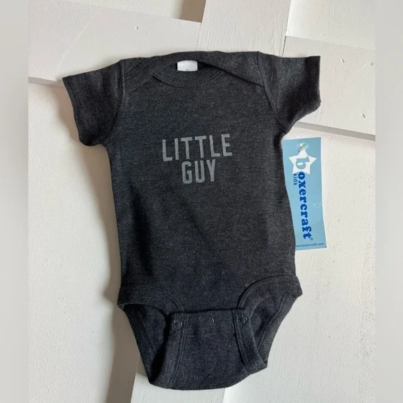 Boxercraft LITTLE GUY Onesie- 0-3 M Perfect for the newest guy in the family!