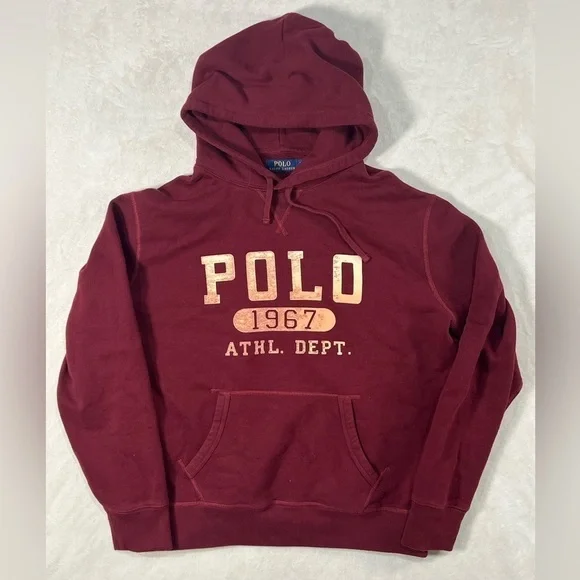 Polo Ralph Lauren Large Res Polo 67 Classic Hoodie Sweatshirt EUC 1967