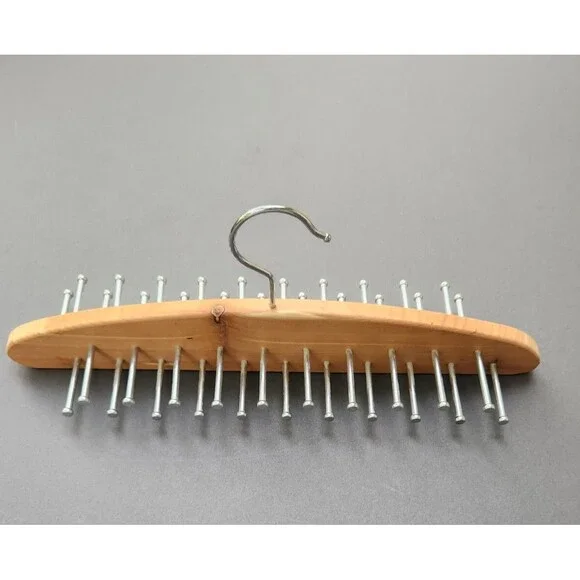 The Container Store Cedar Tie Belt & Scarf Hanger Closet Organizer 42 Pegs