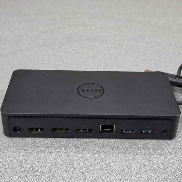 Dell D6000 Universal Docking Station USB-C USB-A Black Excellent Dual DP HDMI