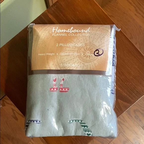 HOMEBOUND-Flannel Collection-Standard Pillowcases - Gnomes