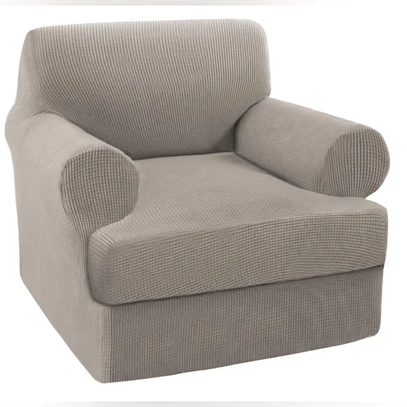 Turquoize ArmChair Slipcover with Individual T Cushion Seat Covers