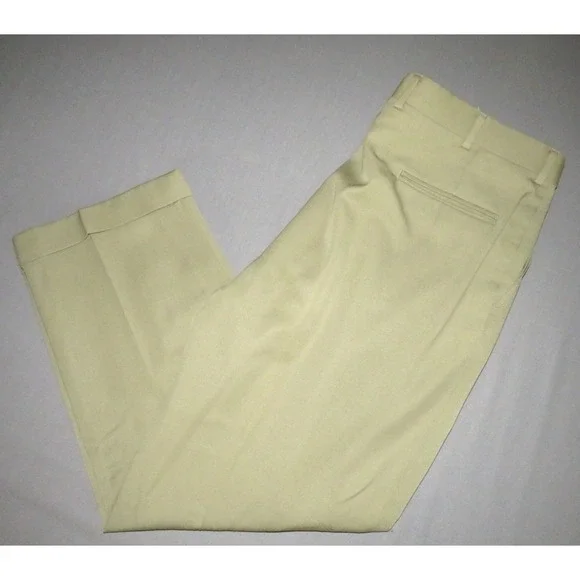 Brooks Brothers 100% Wool‎ Tan Pleated Dress Pants Men's 36 X 28