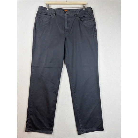 Tommy Bahama Men's Straight Leg 5-Pocket Gray Pants 36X30 Stretch Pima Cotton