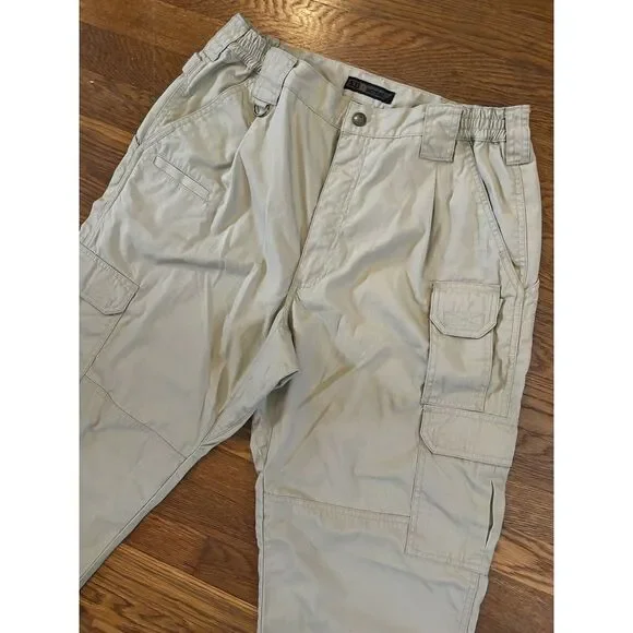 5.11 Tactical Mens 34 X 30 Cargo Khaki Taclite Pro Ripstop Hiking Range Duty LEO