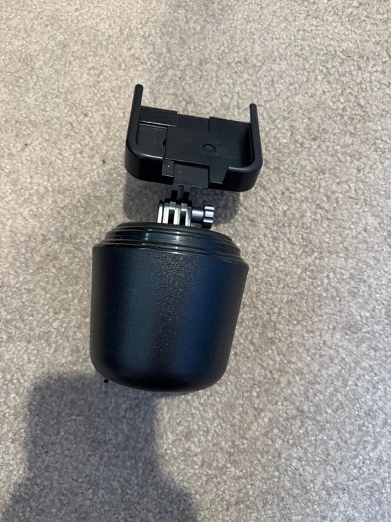 WeatherTech Universal Black Cup Holder Phone Mount with Adjustable Cradle