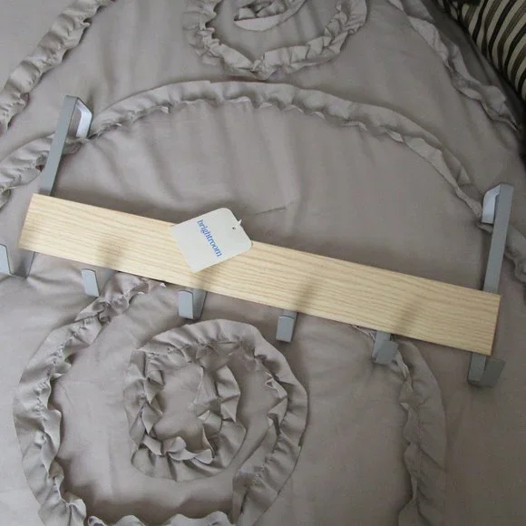 wood & metal overdoor multi-hook hanger