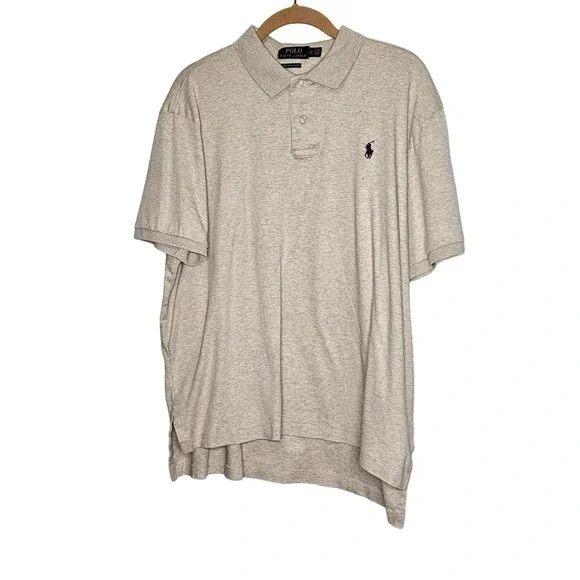 Polo Ralph Lauren Beige Pima Soft Touch Polo Shirt XL 100% Cotton‎