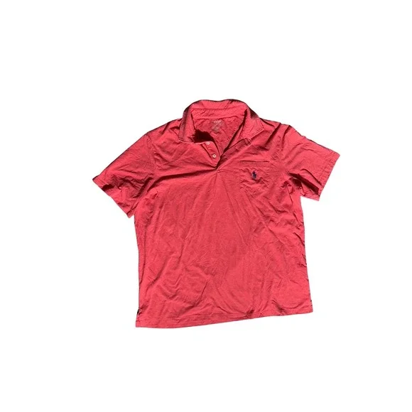 Polo Ralph Lauren Performance Shirt Mens XL Salmon Pink Classic Fit Pocket Polo
