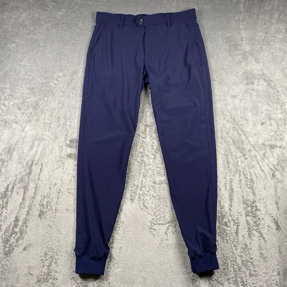 Greyson Montauk Joggers Mens 31x29 Blue Performance Stretch Golf Casual Tapered‎