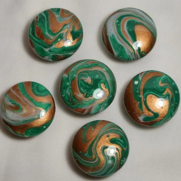Hand Crafted Cabinet Door Knobs Hand Painted Dresser Furniture Chest Door Art